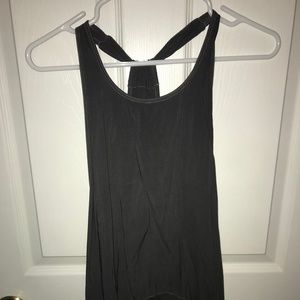 Splendid Charcoal Grey Silk Top